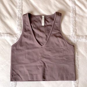 Athleta Aurora Crop Rib Tank